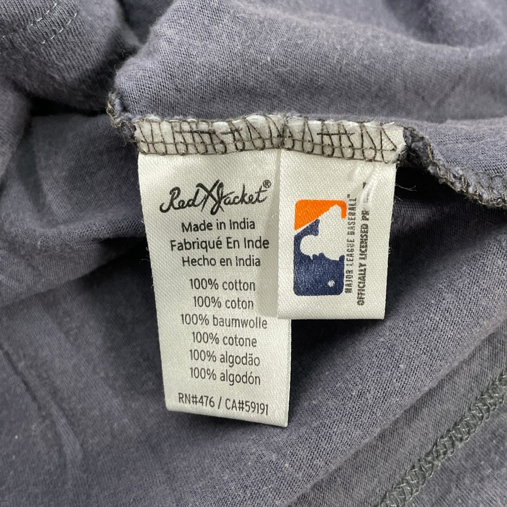 Los Angeles Angels Red Jacket Gray Retro Logo Longsleeve T-Shirt Women's LARGE - Picture 8 of 9
